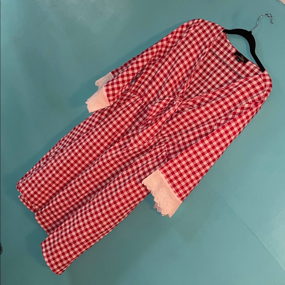 Suzanne Betro gingham dress size large